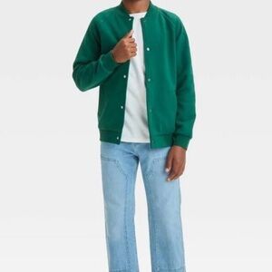 art class Forest Green Kids Bomber Varsity Style Jacket | Size XL (14)